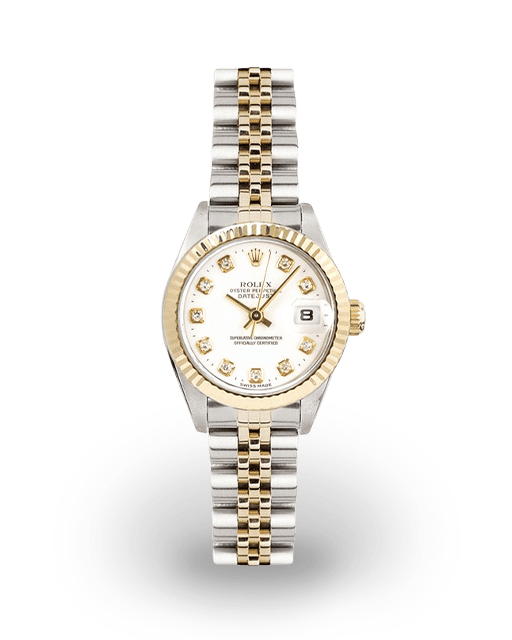 Silvered Dial Rolex Datejust Watches | Bezel
