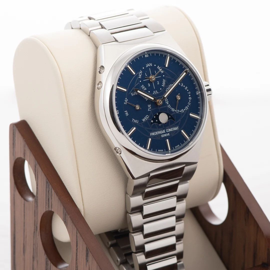 2025 Frederique Constant Highlife Perpetual Calendar Manufacture 41 Steel / Blue / Bracelet FC-775N4NH6B