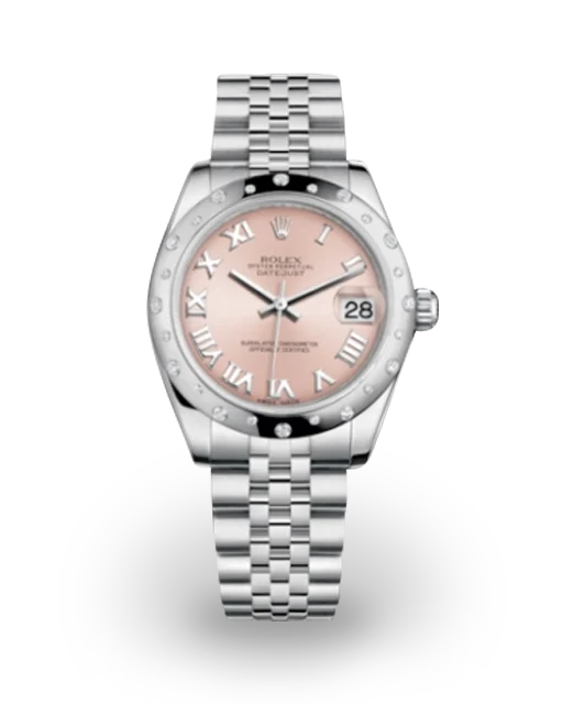 Rolex Datejust 31 Steel / Diamond-Set / Pink / Roman / Jubilee 178344-0019  Model Image
