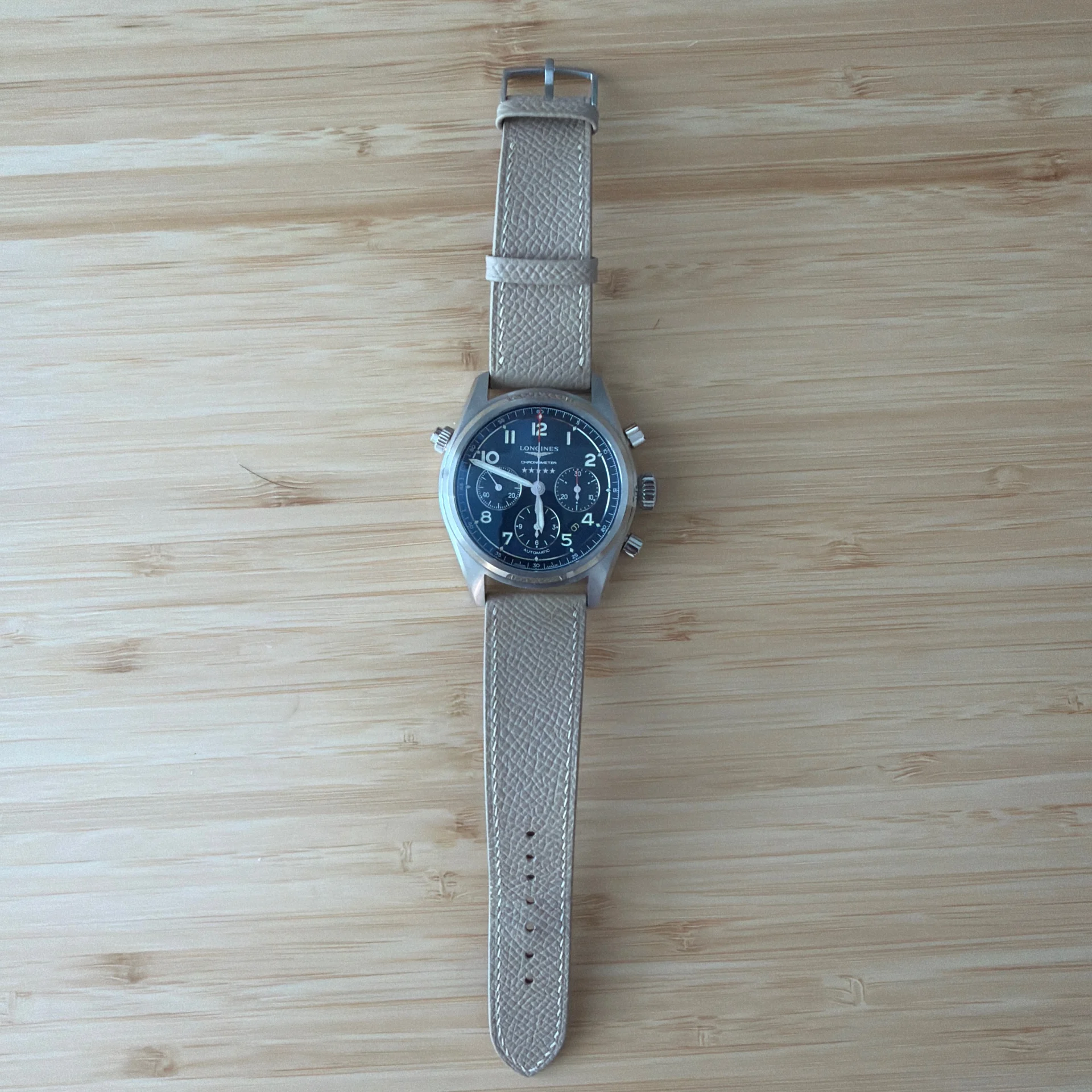 Longines Spirit Chronograph 42 Blue / Strap L3.820.4.93.0