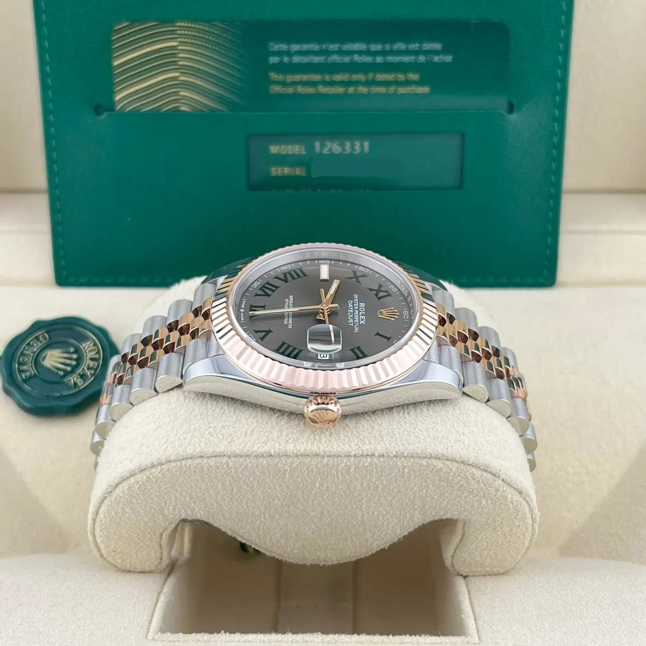 2024 Rolex Datejust 41 Two-Tone "Wimbledon" / Fluted / Jubilee 126331-0016 Listing Image 3