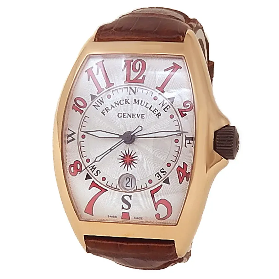 Franck Muller Mariner Rose Gold / Silvered / Arabic / Strap 8080 SC DT Mariner