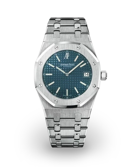 Audemars Piguet  Royal Oak "Jumbo" Extra-Thin 39 Steel / Dark Blue 15202ST.OO.0944ST.02 Model Image