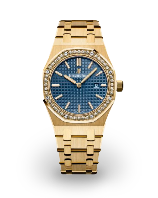 Audemars Piguet  Royal Oak Quartz 33 Yellow Gold / Diamond-Set / Blue 67651BA.ZZ.1261BA.02  Model Image