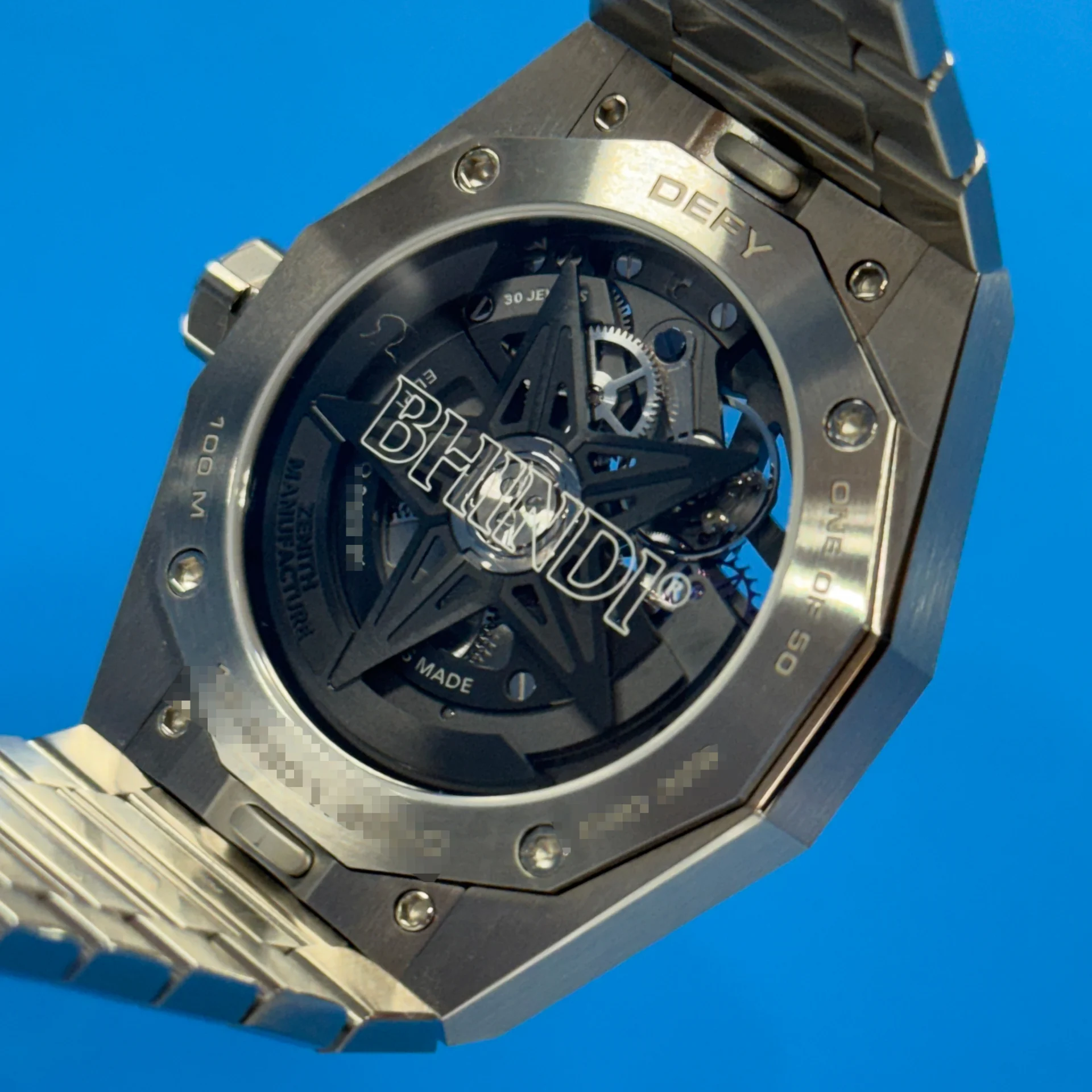 DeathNYC BC859 新品 額付 ZENITH Defy Skyline Skeleton White