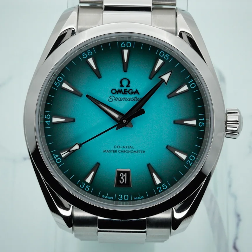 2025 Omega Seamaster Aqua Terra 150M Master Chronometer 41 Steel / Turquoise / Steel 220.10.41.21.03.006