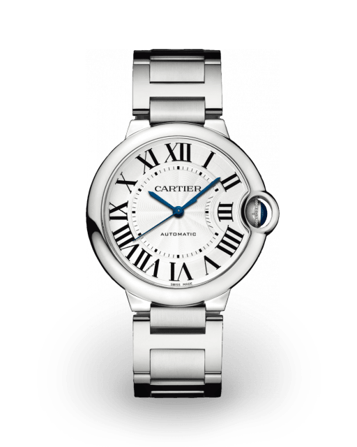 Cartier Ballon Bleu de Cartier 36 Steel / Silvered / Roman / Bracelet W6920046  Model Image