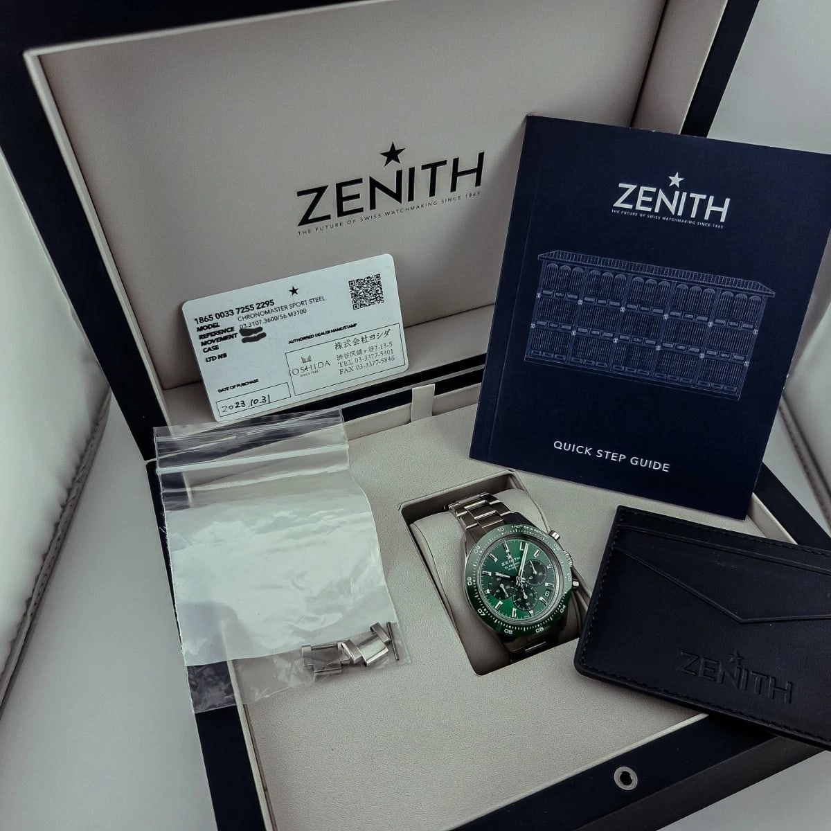 Zenith Chronomaster Sport Yoshida Steel / Green / Bracelet 03.3107