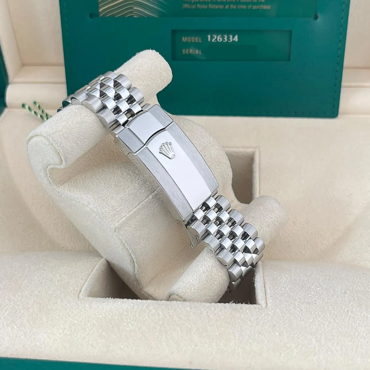 2023 Rolex Datejust 41 Steel / Fluted / Azzurro Blue / Roman / Jubilee 126334-0026 Listing Image 4