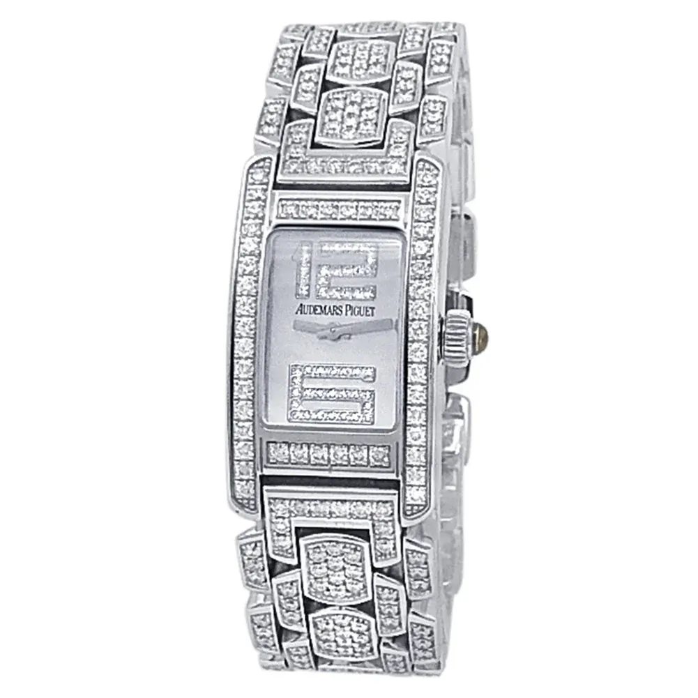 1995 Audemars Piguet Promesse Quartz White Gold / Diamond-Set / MOP / Diamond-Set Arabic / Bracelet 67465BC.ZZ.1189BC.03