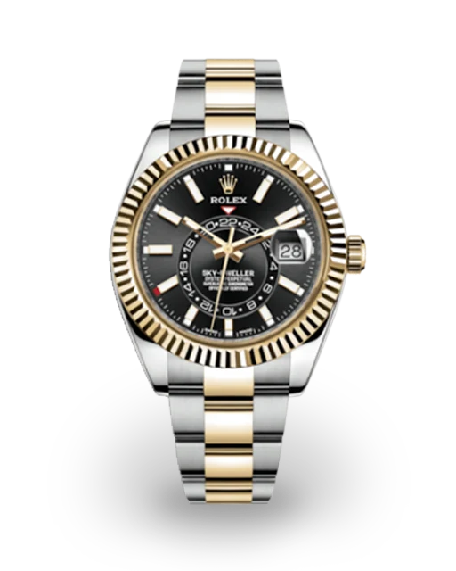 Rolex Sky-Dweller Two-Tone / Black / Oyster 326933-0002  Model Image