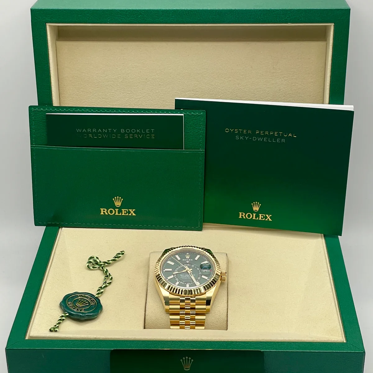 Auction: 2025 Rolex Sky-Dweller 42 Yellow Gold / Fluted