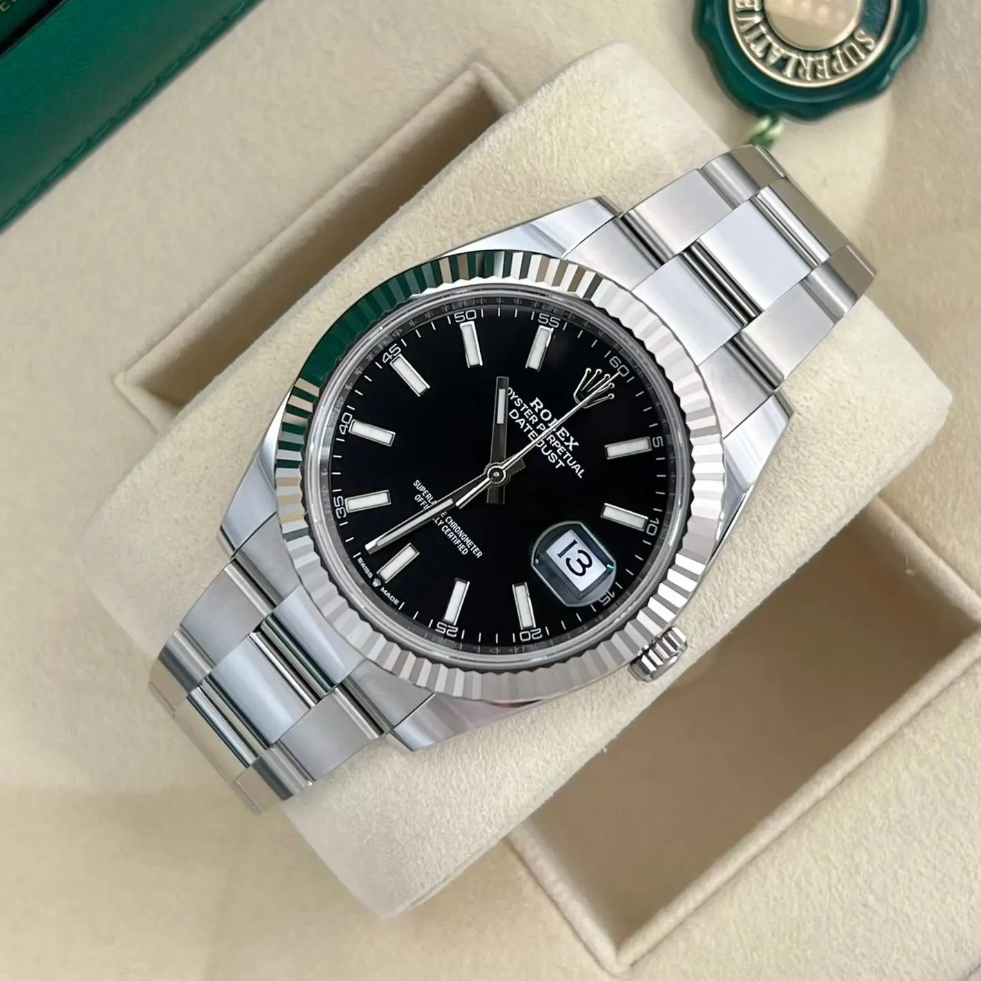 2024 Rolex Datejust 41 Fluted / Black / Oyster 126334-0017 Listing Image 3