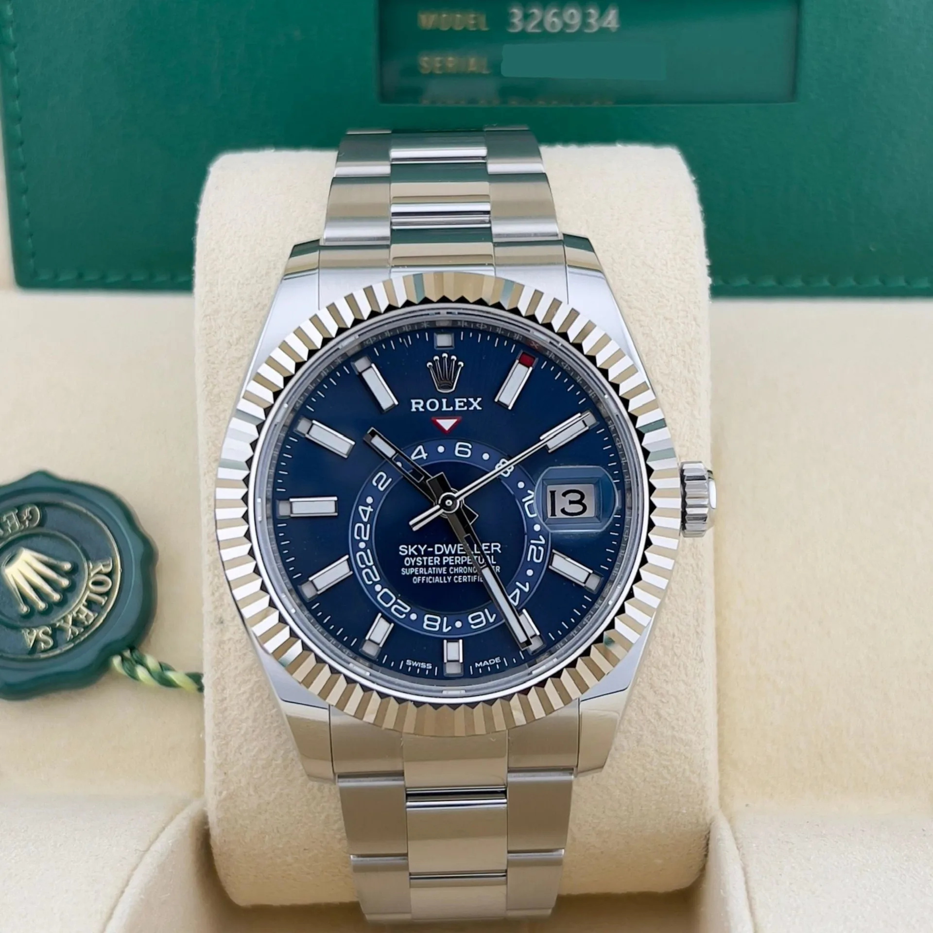 2020 Rolex Sky-Dweller / Fluted / Blue / Oyster 326934-0003 Listing Image