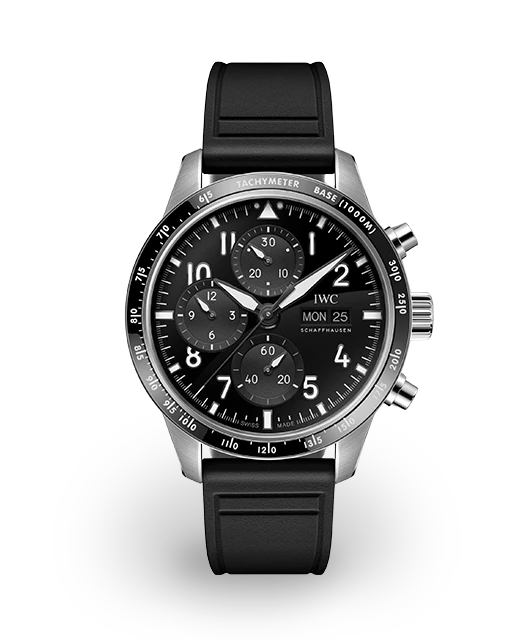 IWC Pilot Performance Chronograph AMG 41 Titanium / Black / Arabic / Strap IW3883-05  Model Image