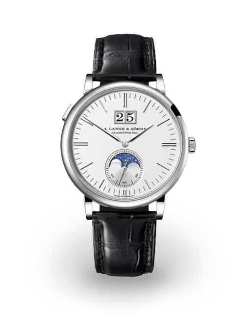 A. Lange & Söhne Saxonia Moonphase White Gold / Silver 384.026 Model Image
