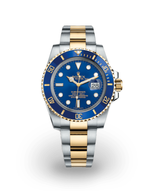 Rolex Submariner Date TwoTone / Blue 116613LB0005 Bezel