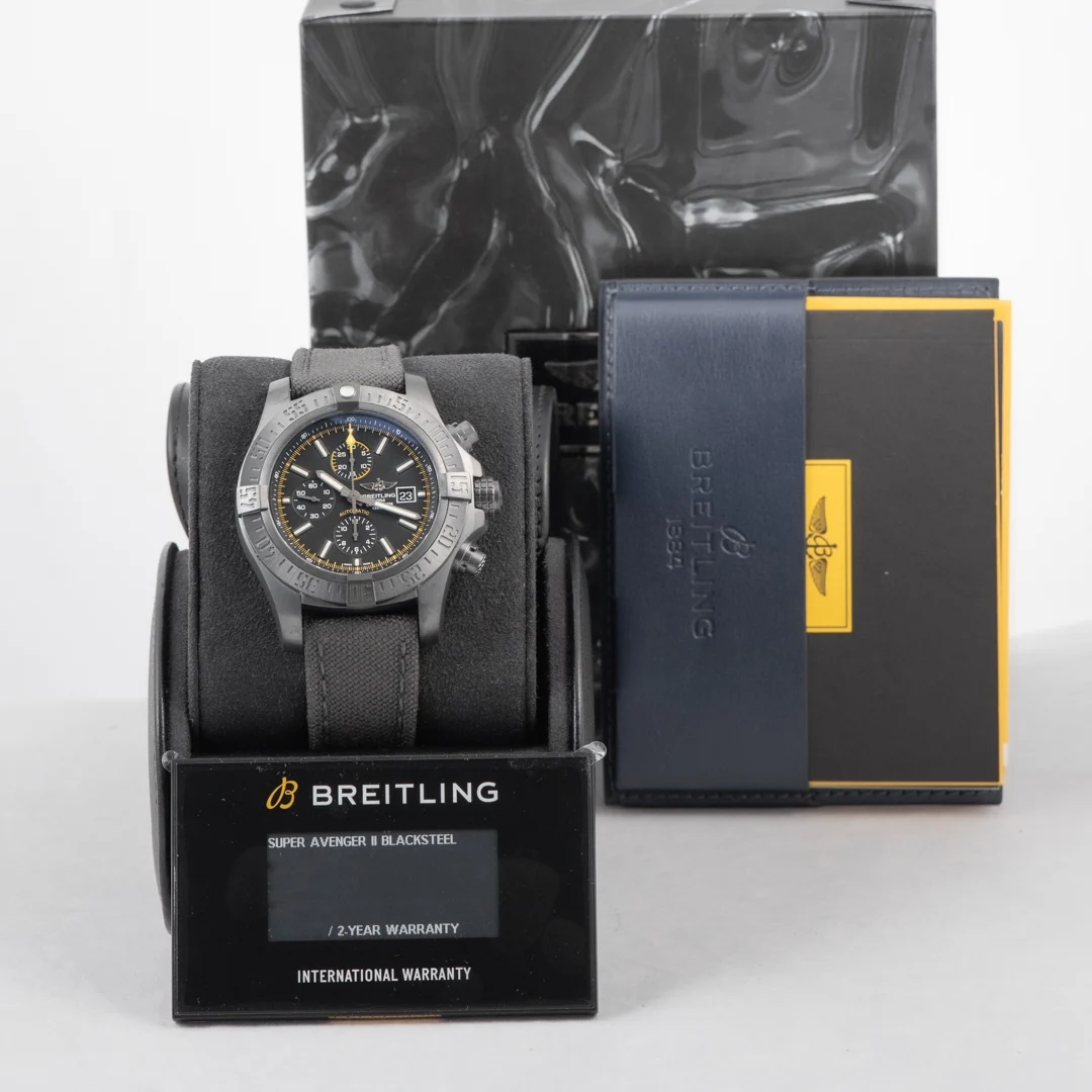 Auction: Breitling Super Avenger II 48 Blacksteel / Black
