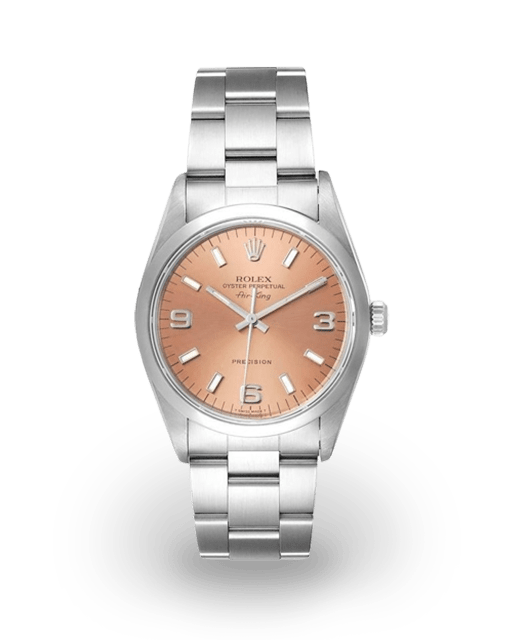 Rolex Air King 34 Smooth Salmon Arabic Oyster 14000 Watches Bezel rolex-air-king-34-smooth-salmon-arabic-oyster-14000-watches-bezel