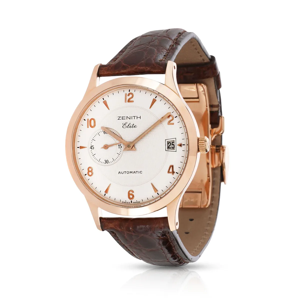 Zenith Elite 37 Rose Gold / Silvered / Arabic / Strap 17/62.1125.680 Listing Image 1