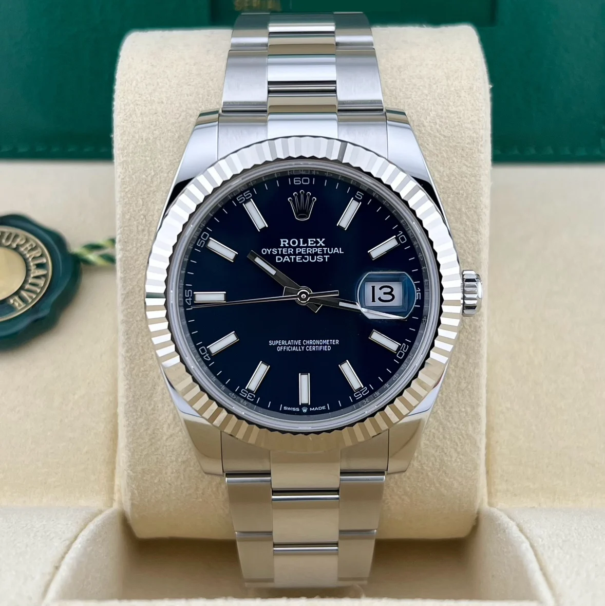 2024 Rolex Datejust 41 Fluted / Blue / Oyster 126334-0001 Listing Image 1