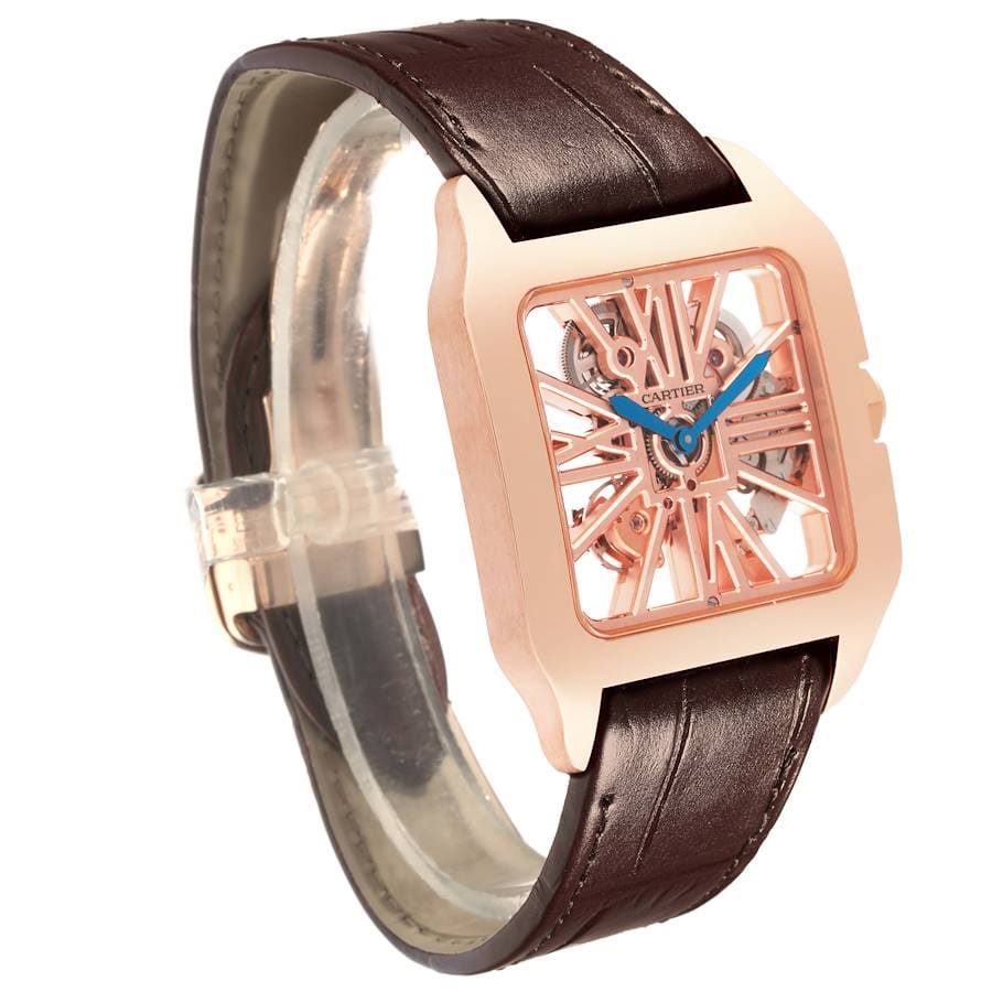 Cartier Santos-Dumont Skeleton XL Rose Gold / Skeletonized