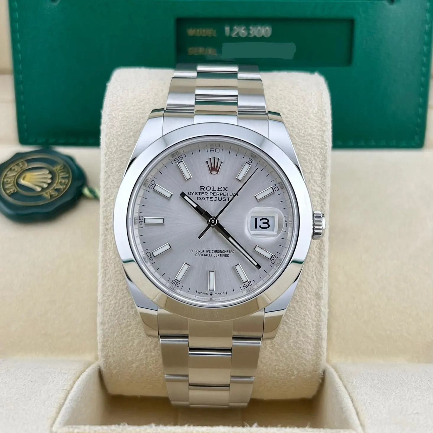 2024 Rolex Datejust 41 Steel / Smooth / Silvered / Oyster 126300-0003 Listing Image 2