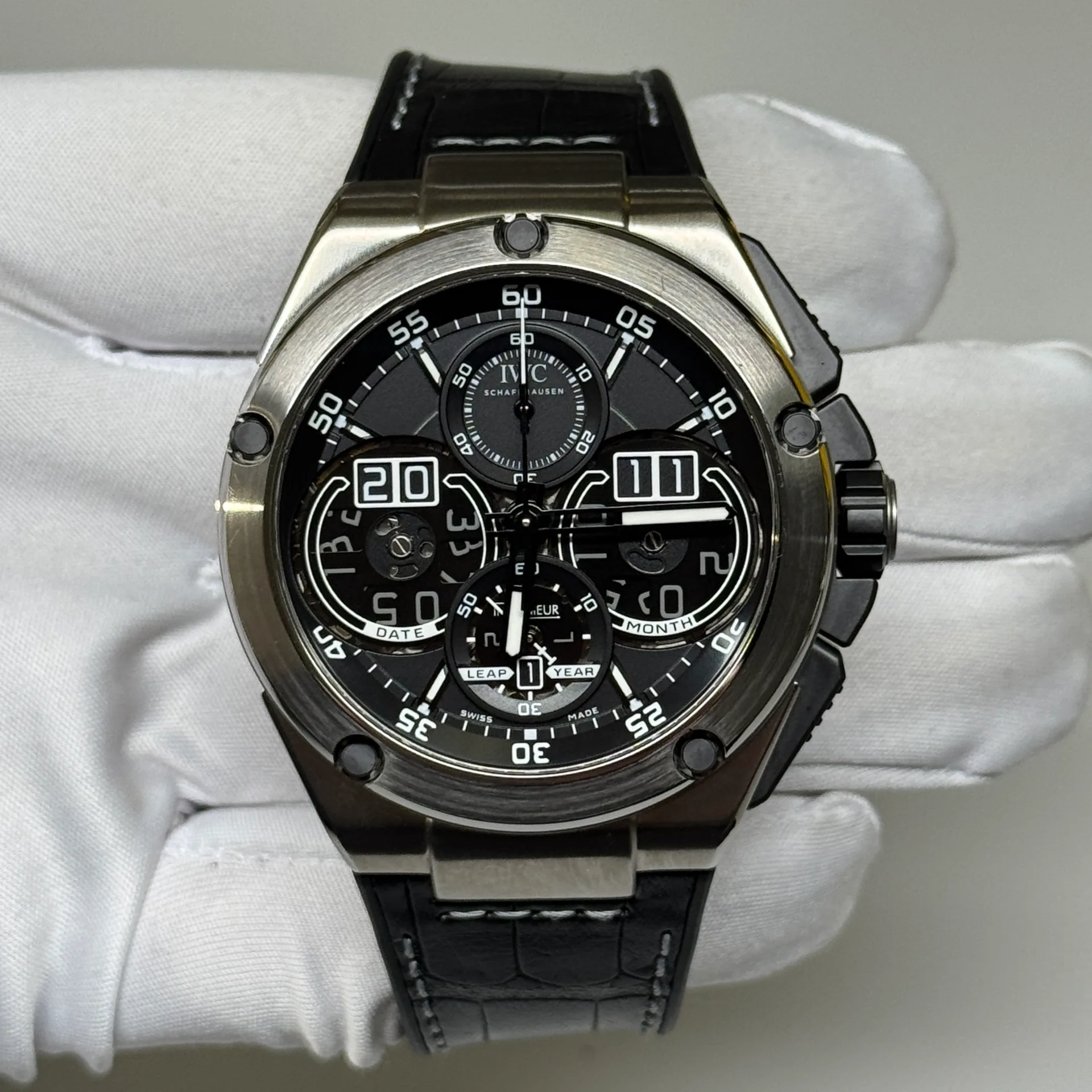 IWC Ingenieur Perpetual Calendar Digital Date-Month Titanium IW3792-01