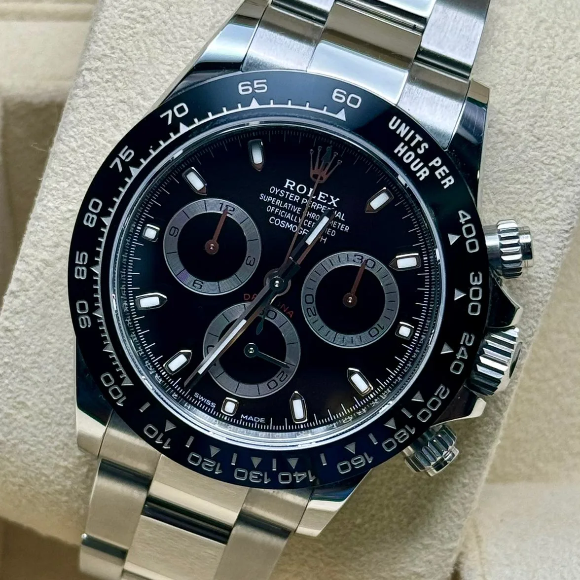 Auction: 2022 Rolex Daytona Steel Ceramic Black 116500LN-0002