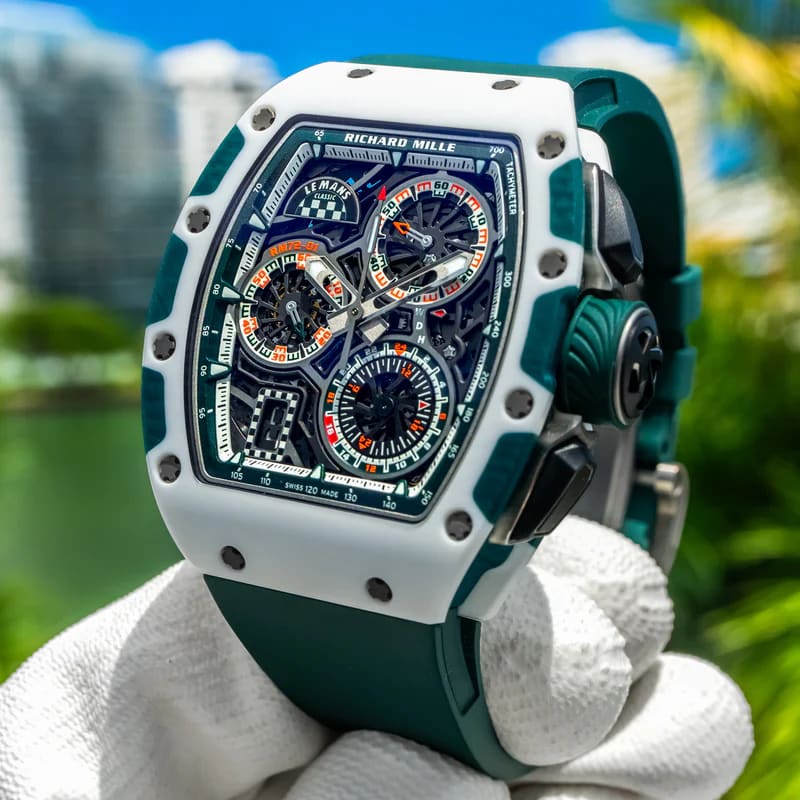 Richard Mille RM72用ベルトラバー　スカイブルー Richard Mille RM72用ベルトラバースカイブルー