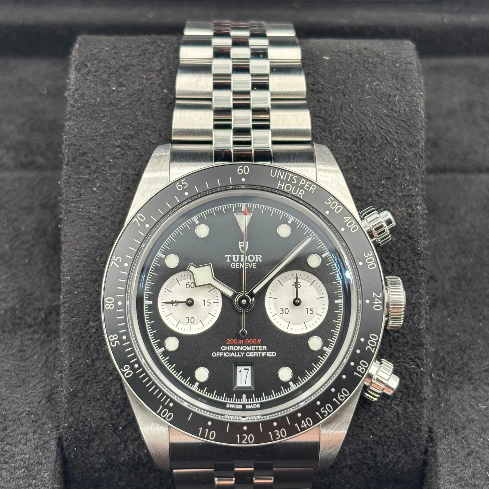 2025 Tudor Black Bay Chrono Inverted Panda 41 Steel / Aluminum / Black/Silvered / Bracelet M79360N-0013