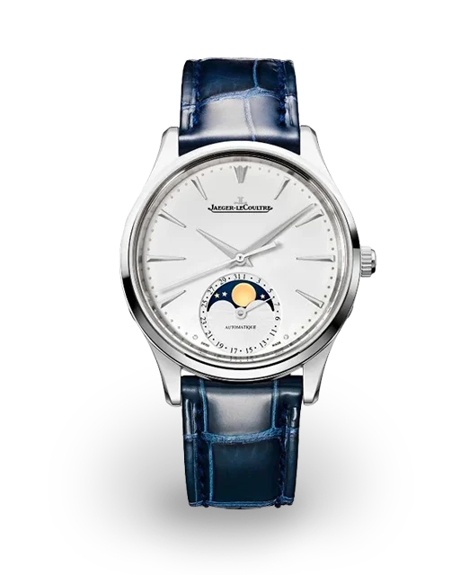 Jaeger-LeCoultre Master Ultra Thin Moon 34 Steel / Silvered / Strap Q1258420  Model Image