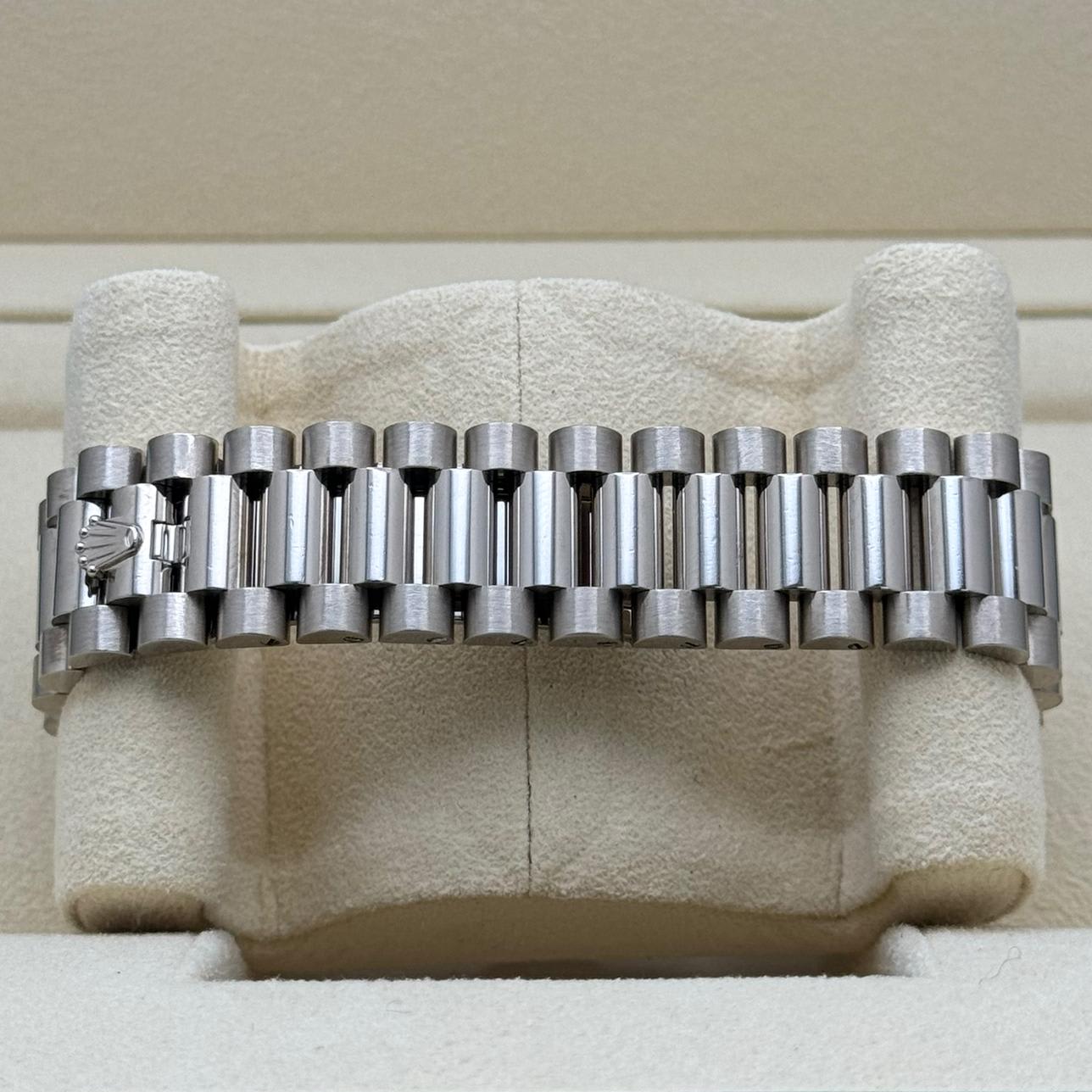 Auction: 2024 Rolex Day-Date 36 White Gold / Fluted / White