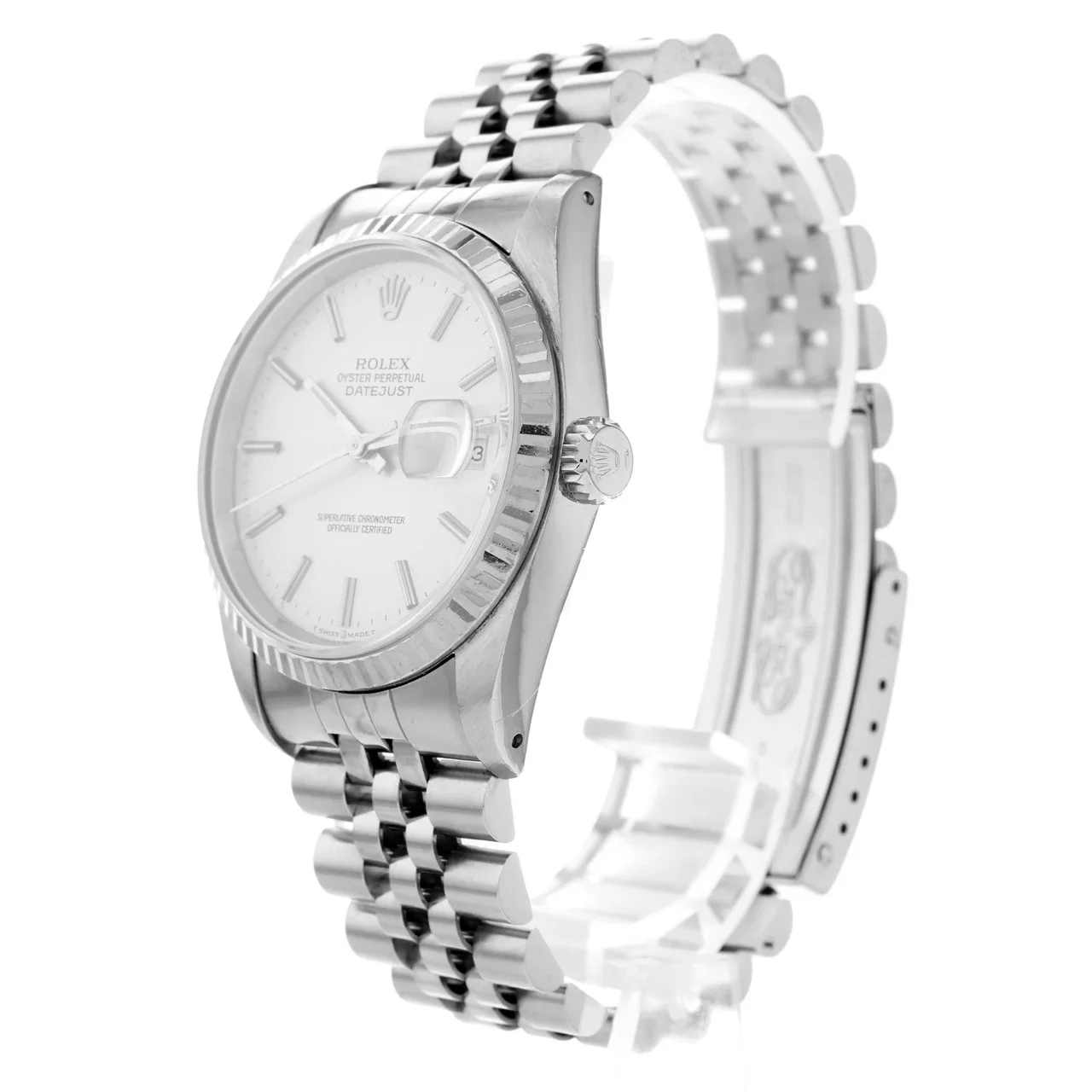 1989 Rolex Datejust 36 Fluted / Silver / Jubilee 16234 Listing Image 2