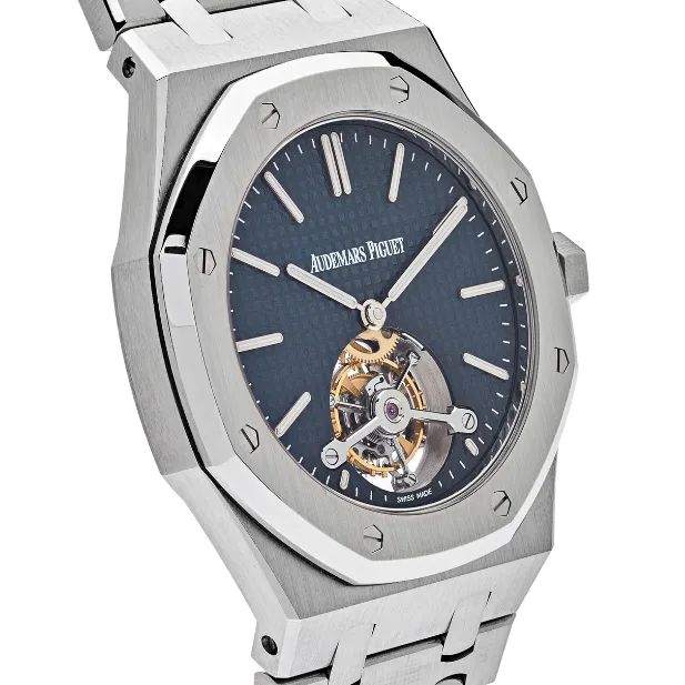 Audemars Piguet Royal Oak Tourbillon Extra-Thin 41 / Blue 26510ST.OO.1220ST.01 Listing Image 3
