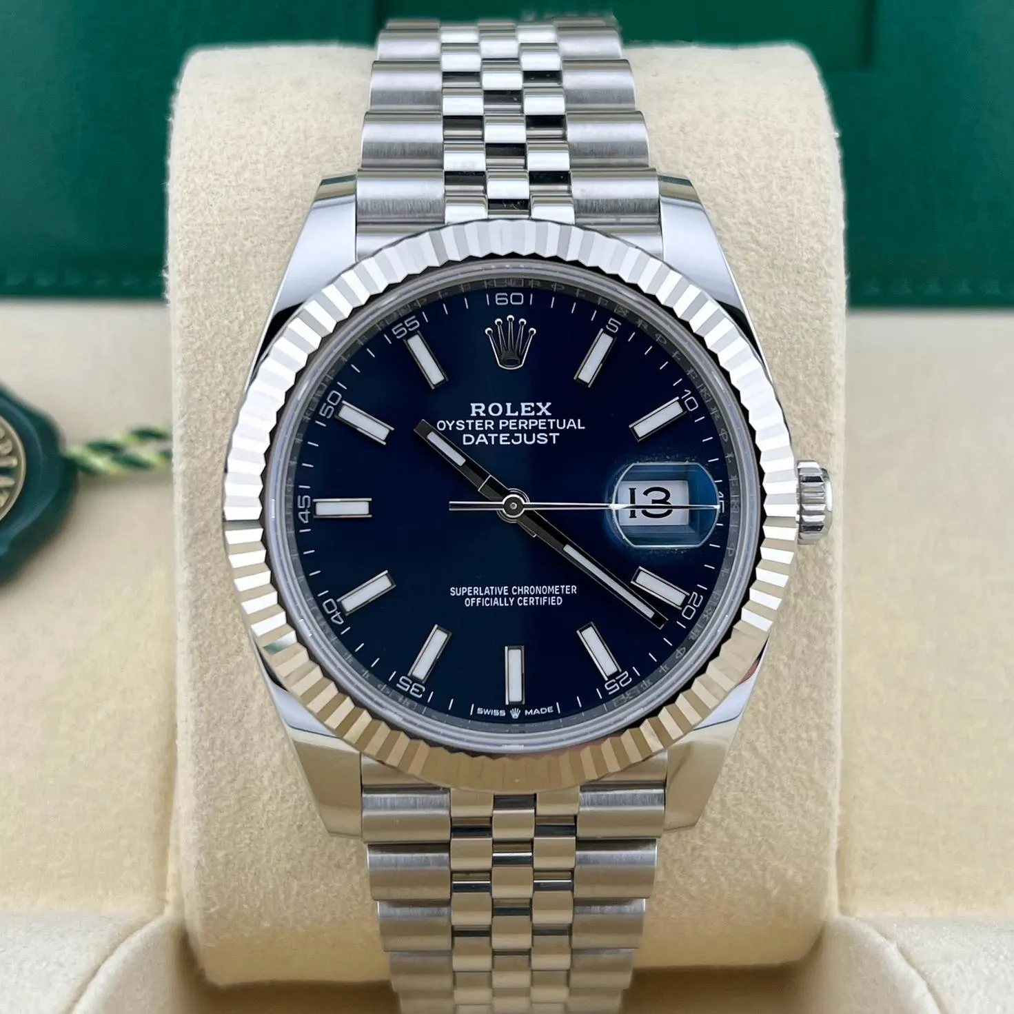 2021 Rolex Datejust 41 Fluted / Blue / Jubilee 126334-0002 Listing Image 1