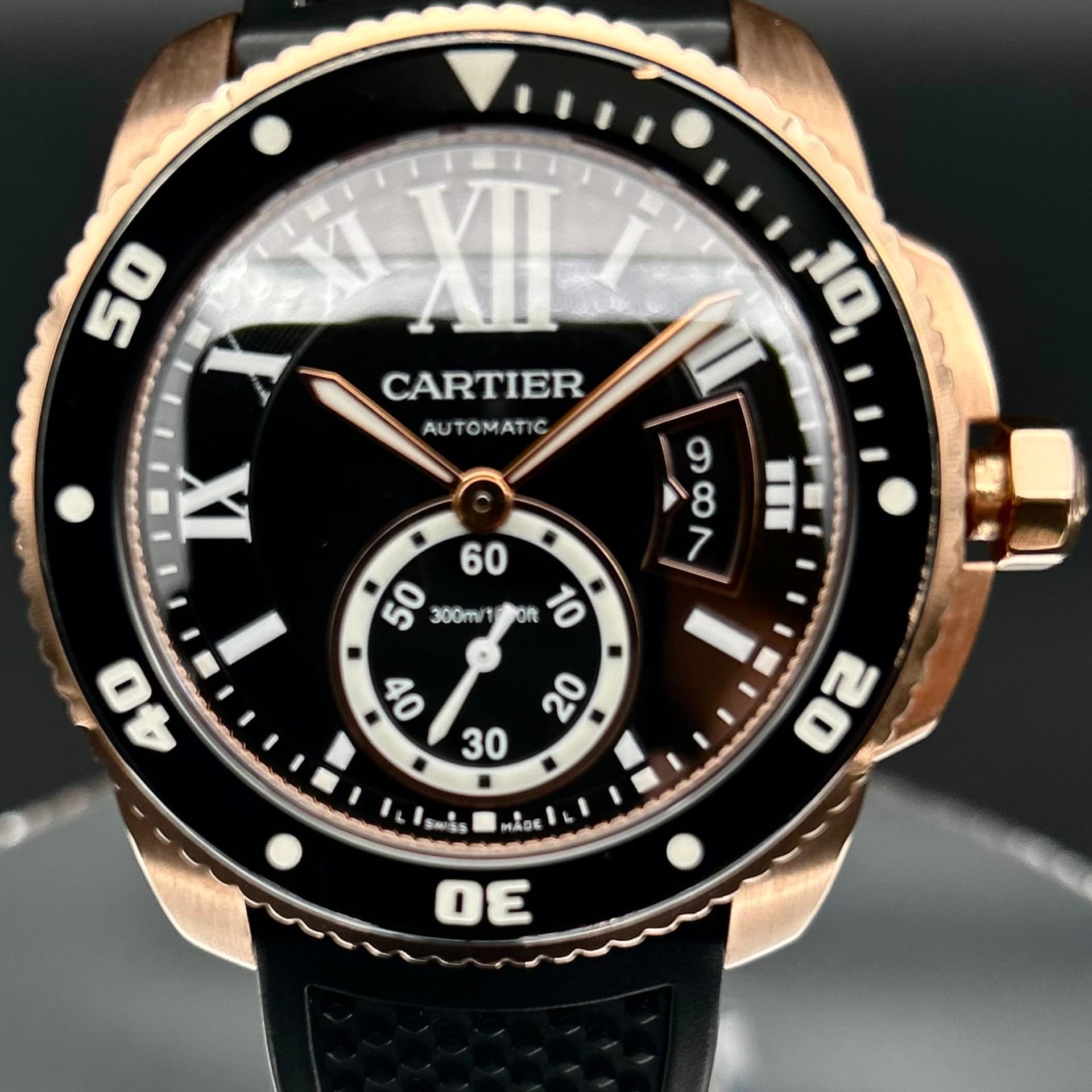 Cartier Calibre de Cartier Diver 42 Rose Gold / Black / Roman