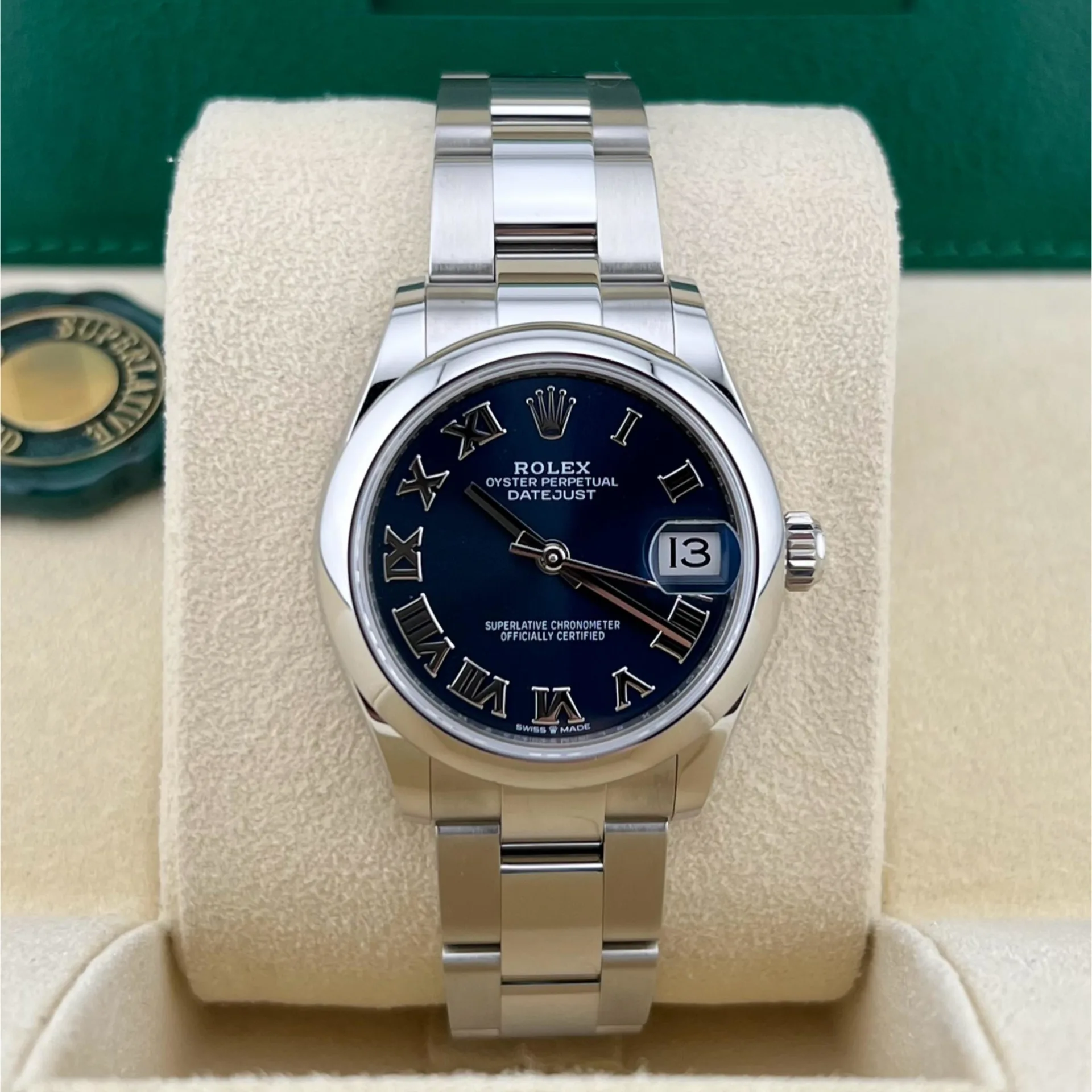 2021 Rolex Datejust 31 Smooth / Blue / Roman / Oyster 278240-0017 Listing Image