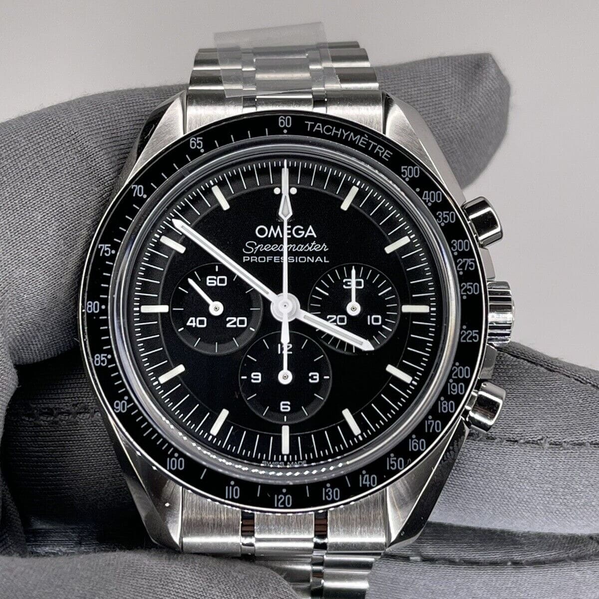 Omega Speedmaster Professional Moonwatch 3861 Steel / Black / Sapphire ...