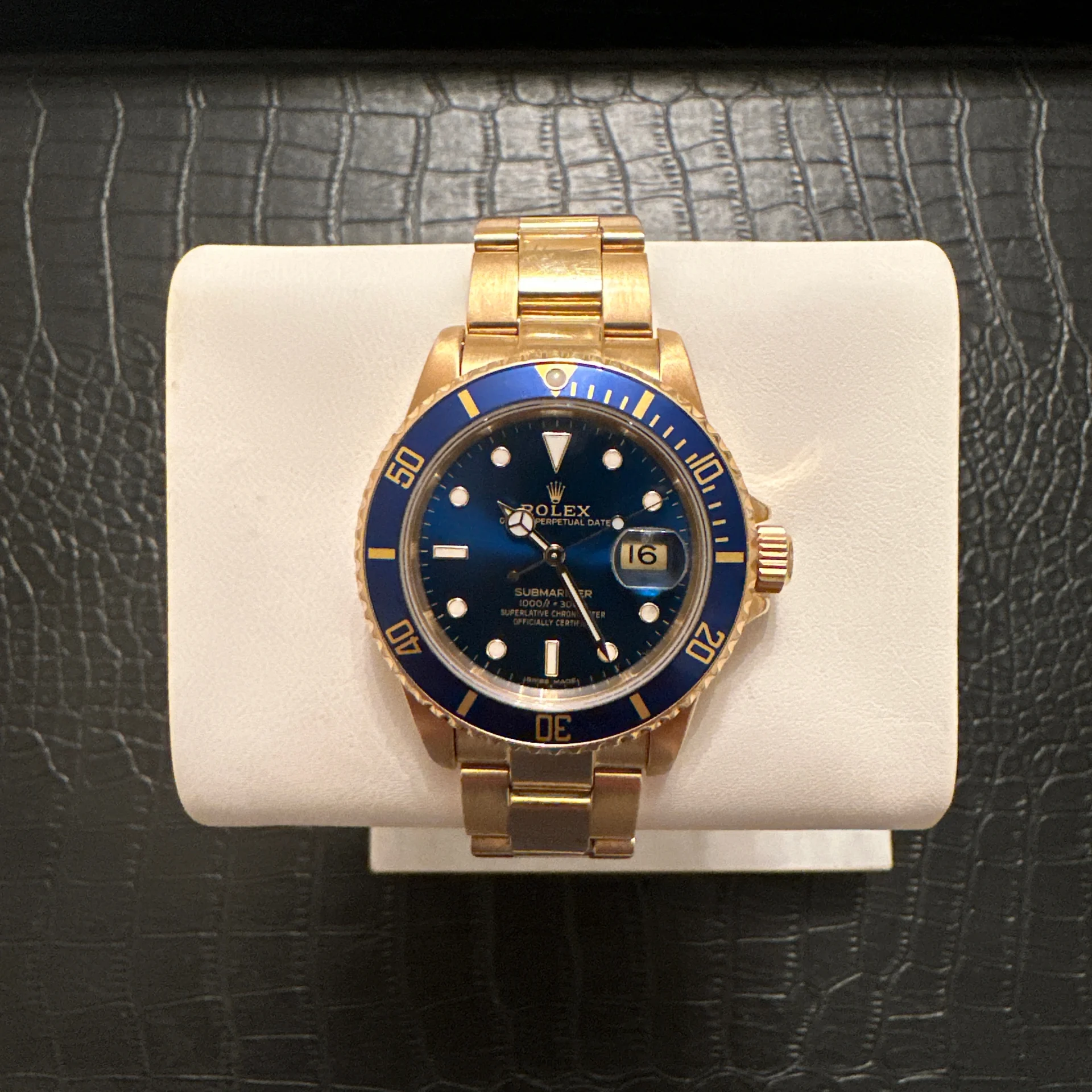 Auction: 1985 Rolex Submariner Date / Blue / Nipple / Oyster 16808