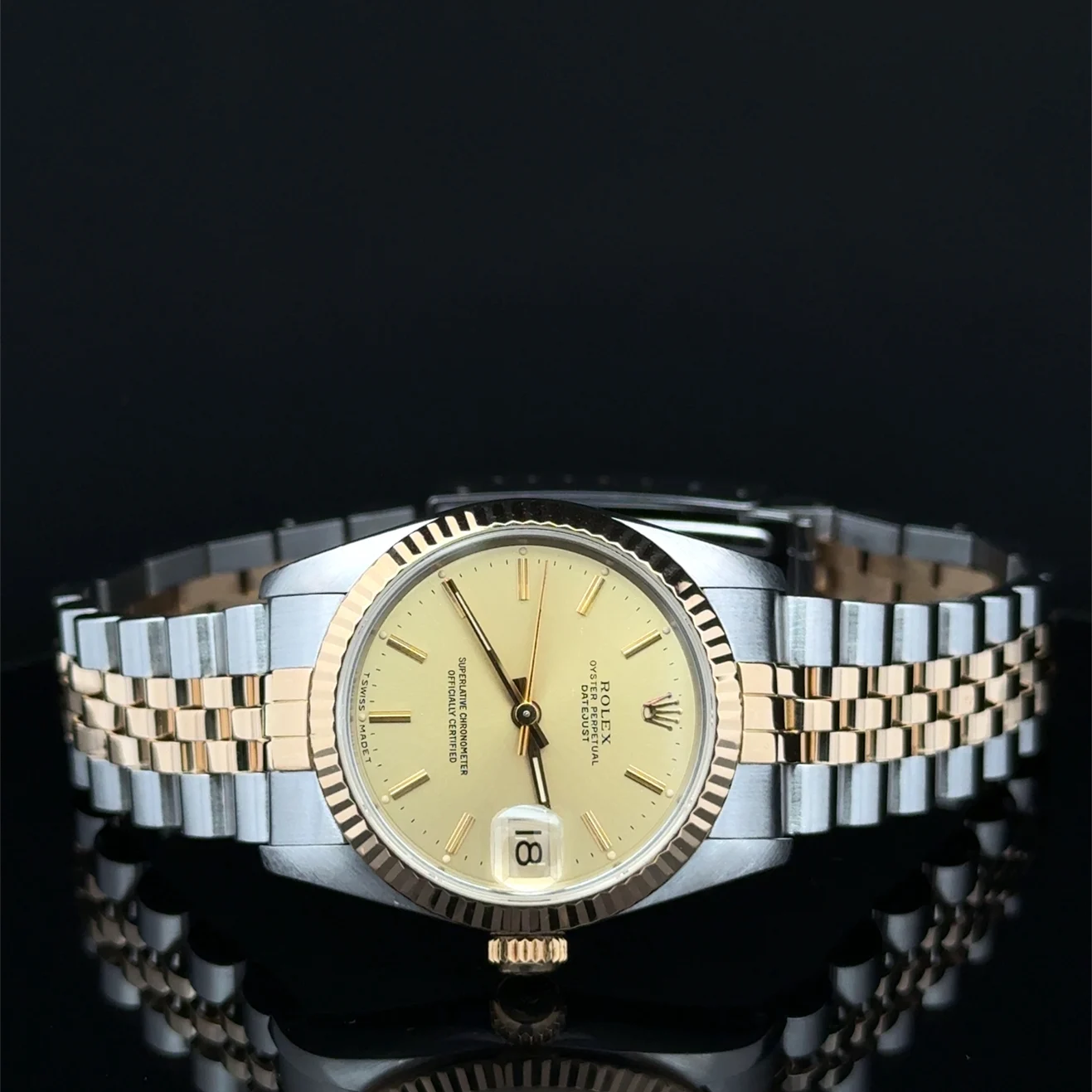 1987 Rolex Datejust 31 Two-Tone / Fluted / Champagne / Jubilee 68273