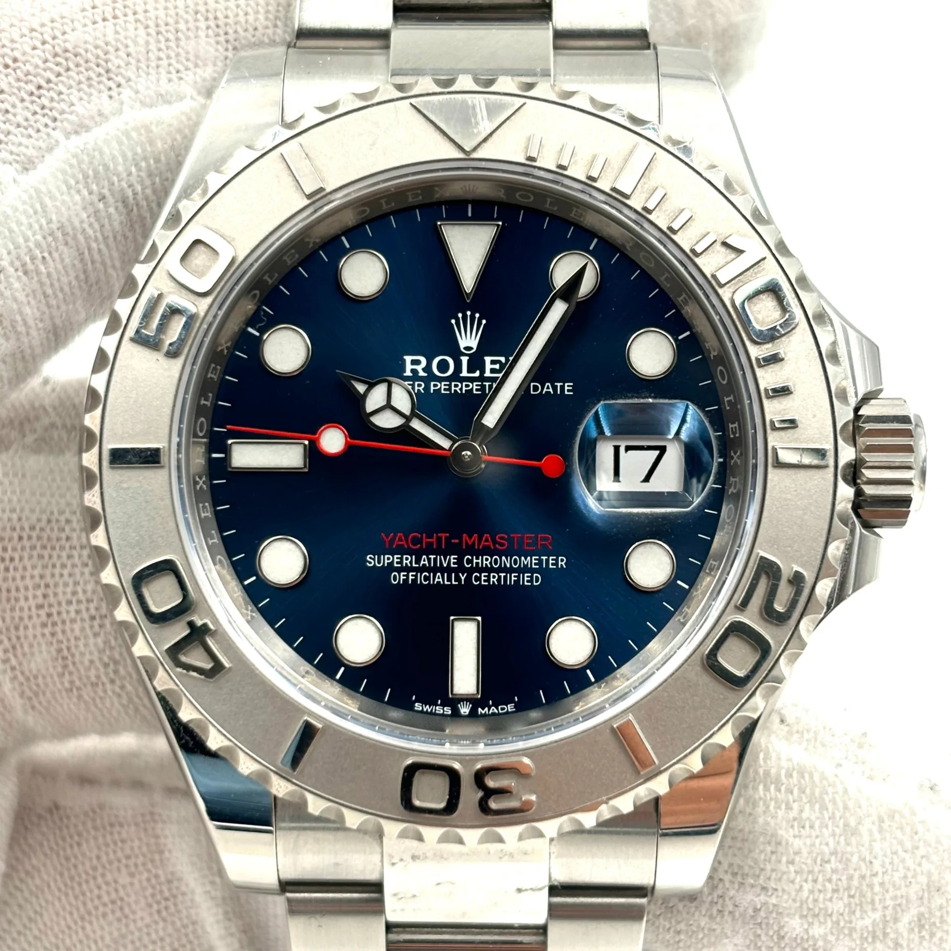 Auction: 2020 Rolex Yacht-Master 40 Blue 126622-0002 Bezel