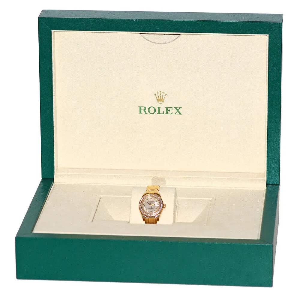 Rolex Datejust Pearlmaster 29 Yellow Gold / Diamond-Set / MOP / Roman 80298 Listing Image 4
