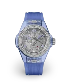 Big Bang One Click 39 Sapphire / Diamond-Set / Skeletonized / Strap - Limited to 200 Pieces Avatar Image
