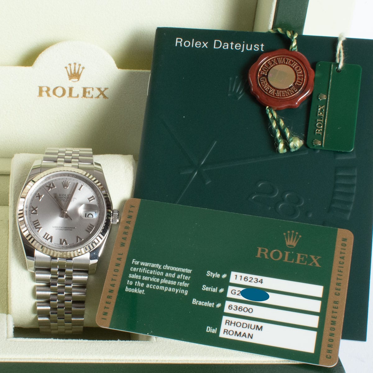 Rolex shop 116234 63600