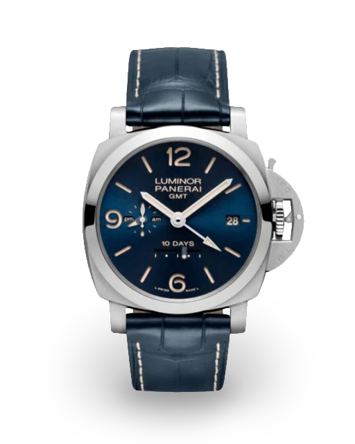 Panerai Luminor 1950 44 3 Days GMT 10 Days Stainless Steel / Blue PAM00986  Model Image