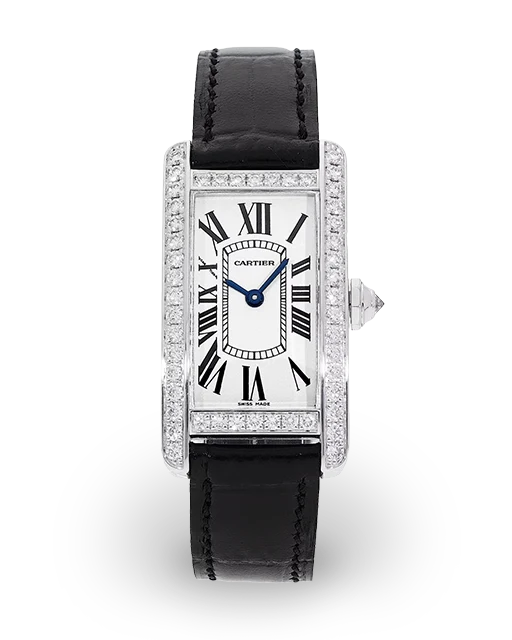 Cartier Tank Américaine White Gold and Diamond-Set 2489   Model Image