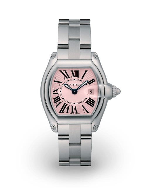 Cartier Roadster Pink Ribbon Breast Cancer Awareness Small Steel