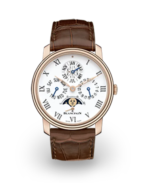 Blancpain Villeret Quantieme Perpetuel 8 Jours Red Gold / Enamel 6659-3631-55B  Model Image