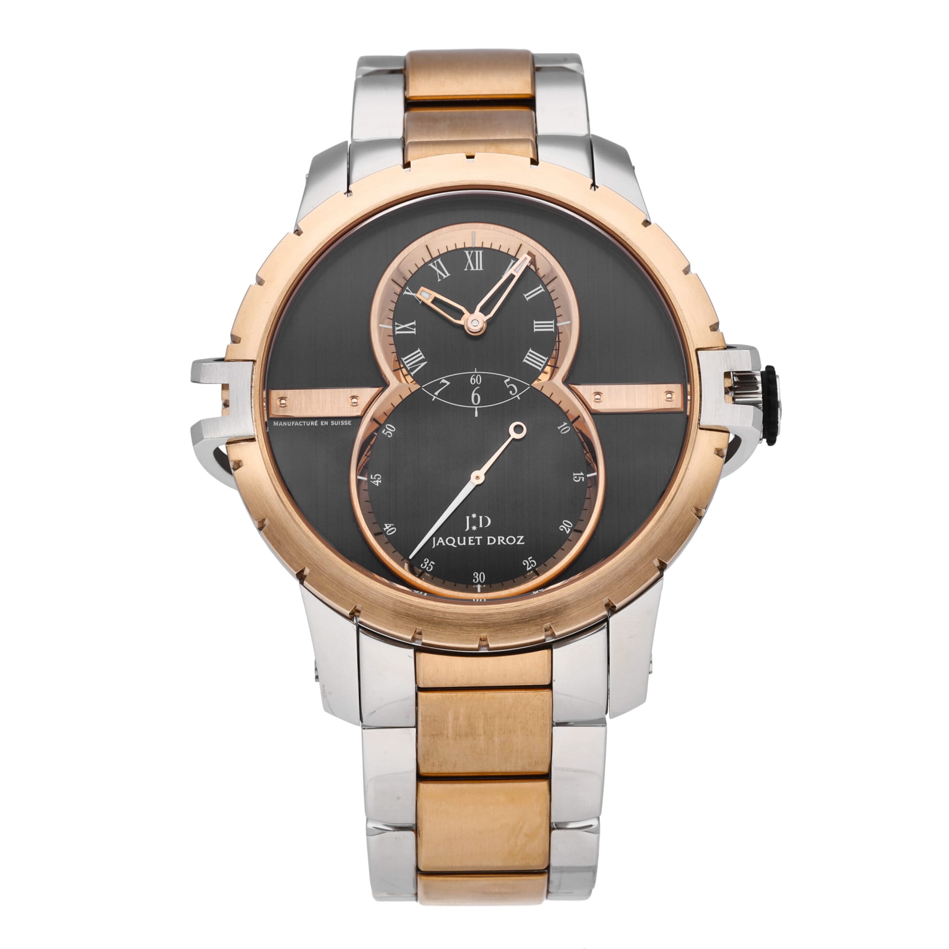 Auction: Jaquet Droz Grande Seconde SW 45 Two-Tone / Black / Roman